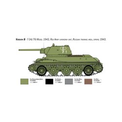 Italeri 1:35 T-34/76 Modell 1943 Premium Edition - Modell tank