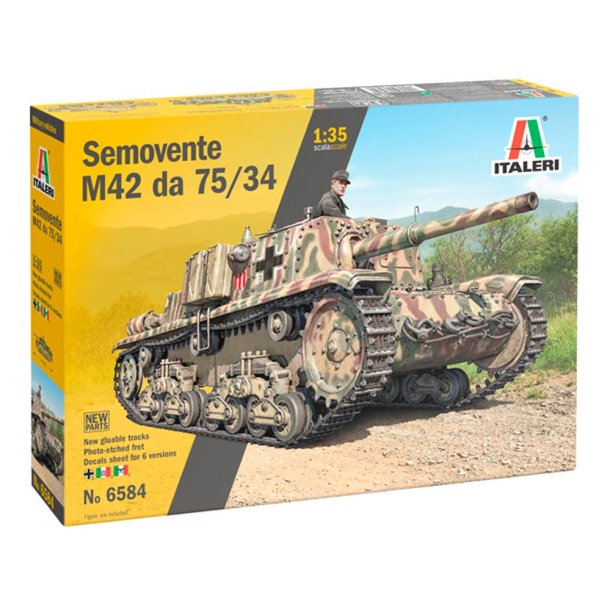 Italeri 1:35 Semovente M42 da 75/34- Modelkampvogn