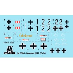 Italeri 1:35 Semovente M42 da 75/34- Modelkampvogn