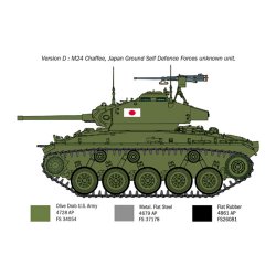 Italeri 1:35 M24 Chaffe Korean War - Modelkampvogn