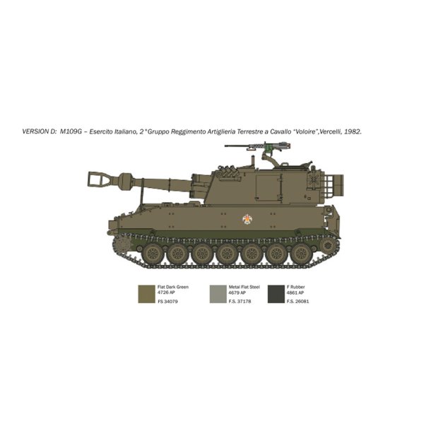 Italeri 1:35 M109 A2/A3/G - Modelkampvogn