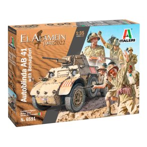 Italeri 1:35 Autoblinda AB 41 med Bersaglieri Italienskt infanteri - Modell tank