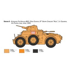 Italeri 1:35 Autoblinda AB 41 med Bersaglieri Italienskt infanteri - Modell tank