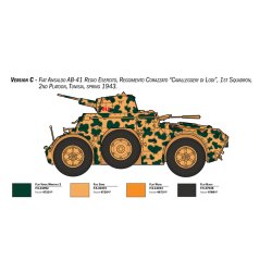 Italeri 1:35 Autoblinda AB 41 med Bersaglieri Italienskt infanteri - Modell tank