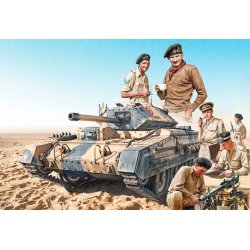 Italeri 1:35 Crusader Mk. III med brittisk besttning - Modell tank