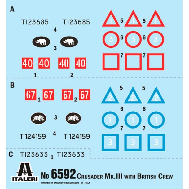 Italeri 1:35 Crusader Mk. III med brittisk besttning - Modell tank