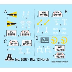 Italeri 1:35 Kfz. 12 Horch 901 typ 40 frhen Ausf. - Modelbil