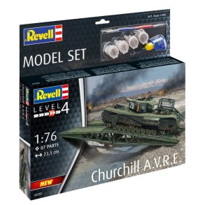 Revell Churchill A.V.R.E. modelkampvogn - 1:76 Med lim og maling