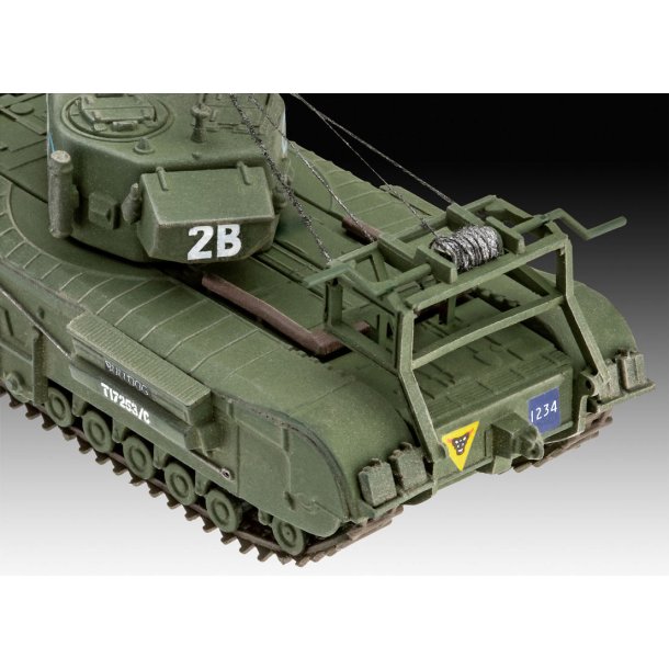Revell Churchill A.V.R.E. modelkampvogn - 1:76 Med lim og maling
