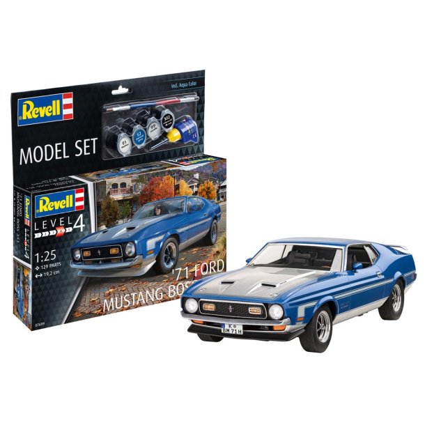 Revell 71 Mustang Boss 351 modellbil - komplett kit