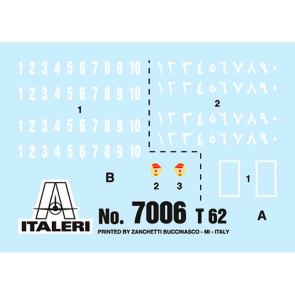 Italeri 1:72 T-62 - Modell tank