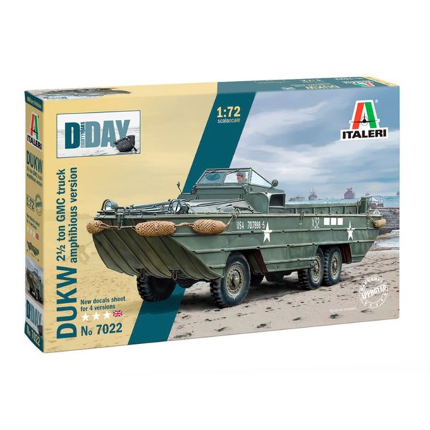 Italeri 1:72 DUKW GMC amfibielastbil D-Day 80-rsjubileum - modellbil