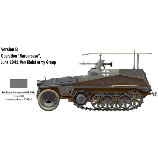 Italeri Sd.Kfz. 250/3 modelkampvogn
