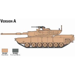 Italeri 1:72 M1 Abrams - Komplet st - Modelkampvogn
