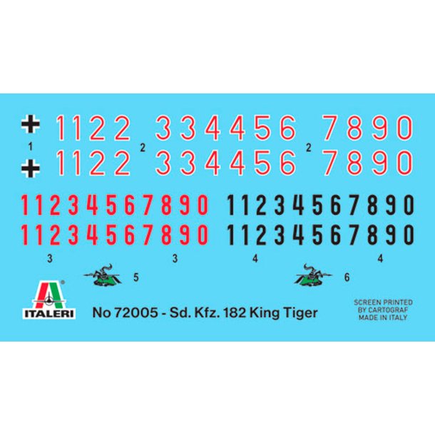 Italeri 1:72 Sd. Kfz. 182 King Tiger - Komplet st - Modelkampvogn