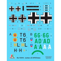 Italeri 1:72 Junker Ju-87B Stuka - Komplett set - Modellflygplan