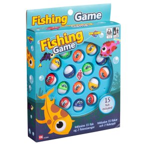 Fiskespel med 15 fiskar