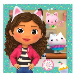 Dino puslespill 3 x 55 brikker - Gabbys Dollhouse