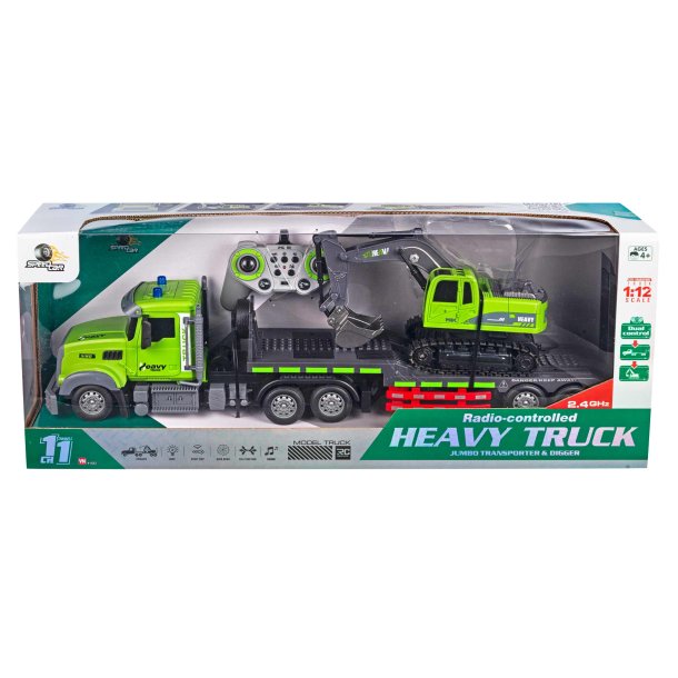 Fjernstyret Lastbil og rendegraver - 2,4 GHz