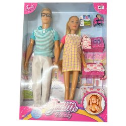 Judith &amp; Jack som familie med baby