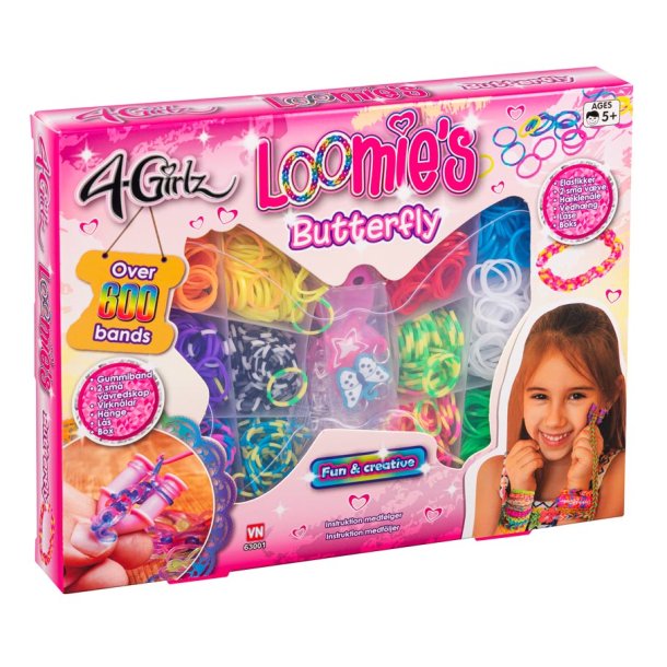 4-Girlz loomies butterfly m. 600+ loombands