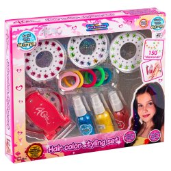 4-Girlz hrdekorationsst med hrspray