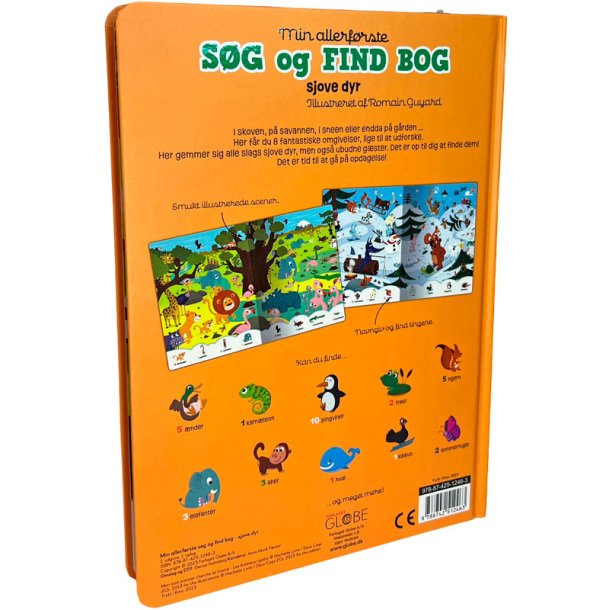 Sg og find ting bog - Sjove dyr