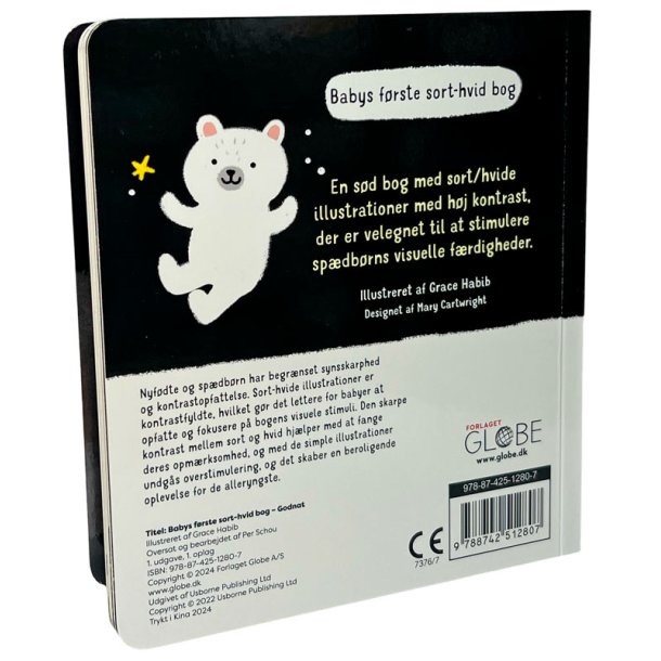Babys frste sort-hvid bog - Godnat