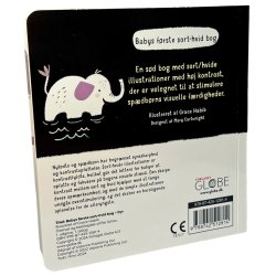 Babys frste sort-hvid bog med dyr