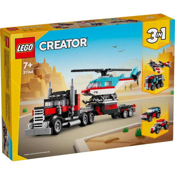 LEGO creator 31146 - 3 i1 Blokvogn med helikopter