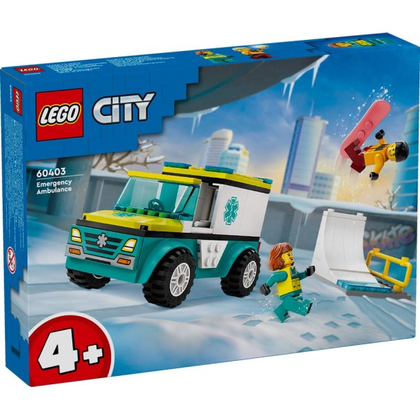 LEGO City 60403 - Ambulance og snowboarder