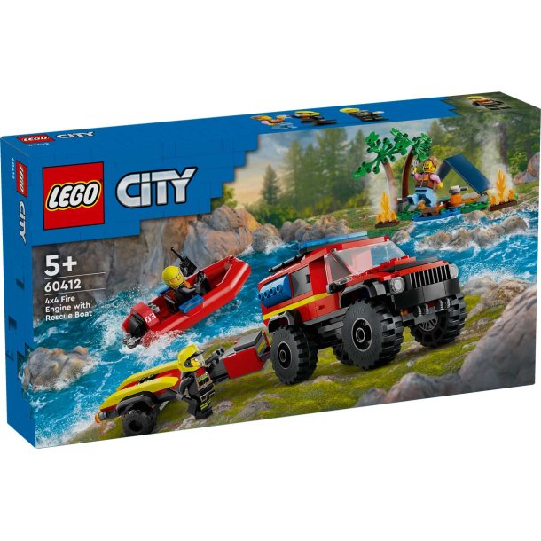 LEGO City 60412 - Firhjulstrukket brandbil med redningsbd
