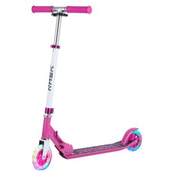 Pink Rask 120mm løbehjul med LED lys