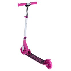 Pink Rask 120mm løbehjul med LED lys