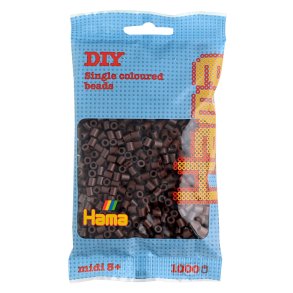 Hama midi prlor 207-12 1000 st. brun