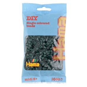 Hama midi perler 207-28 1000 stk. mrkegrn