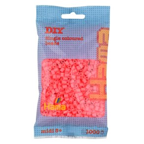 Hama midi perler 207-44 1000 stk. pastel rd