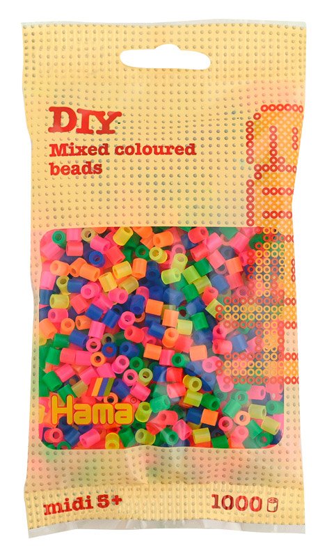 Sachet De 1000 Perles Hama Midi – Loisir Créatif Multicolore Pour Enfants, Idéal Pour Grands Projets Et Développement Dextérité