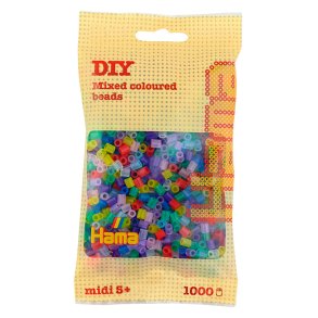 Hama midi prlor 207-53 1000 st. - transparent blandning