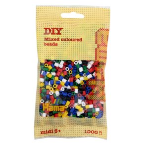 Hama midi perler 207-66 1000 stk. blandede farver