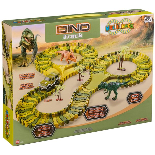 Speedcar Dino Multi Track bilbane med 120 dele
