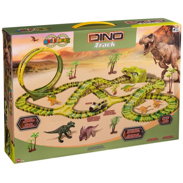 Speedcar Dino bilbane med 325 dele