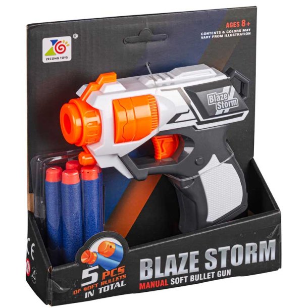 Blaze storm pocket soft bullet gun - sort