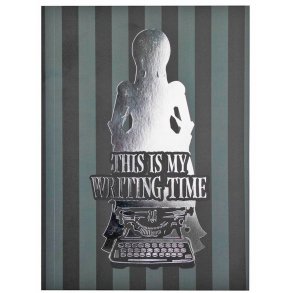 Wednesday svart anteckningsbok - Det hr r min skrivtid