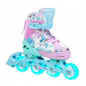 Raven ISLA 3 i 1 lila LED rullskridskor