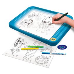 Stitch tegnetavle med lys