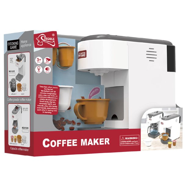 Espressomaskine med lyd og lys