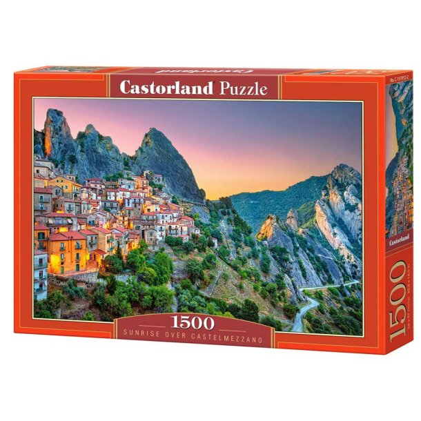 Castorland pussel 1500 bitar - Soluppgng ver Castelmezzano