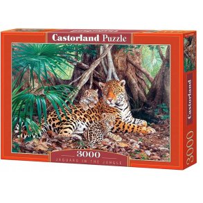Castorland pussel 3000 bitar - jaguarer i djungeln