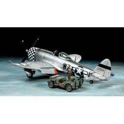 Tamiya P-47D Thunderbolt &amp; 4x4 Jeep - 1:48